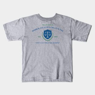 Law Office Robbem, Stealem & Cheatum Kids T-Shirt